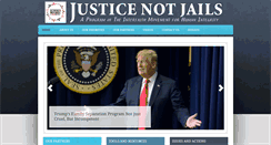 Desktop Screenshot of justicenotjails.org